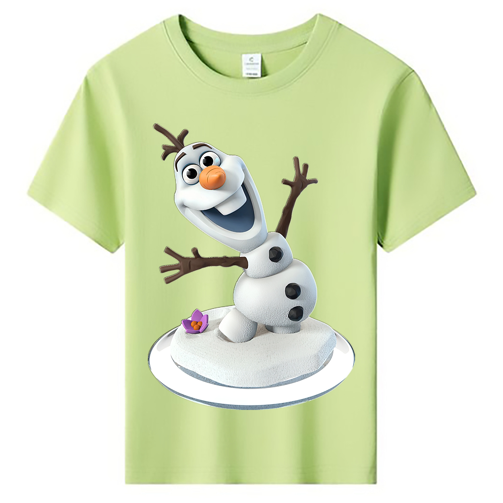 （画像用） アナと雪の女王 アンナ エルサ Frozen Anna Elsa 綿100％キッズTシャツ（フロントプリント）